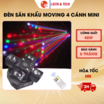 Đèn sân khấu moving 4 cánh mini