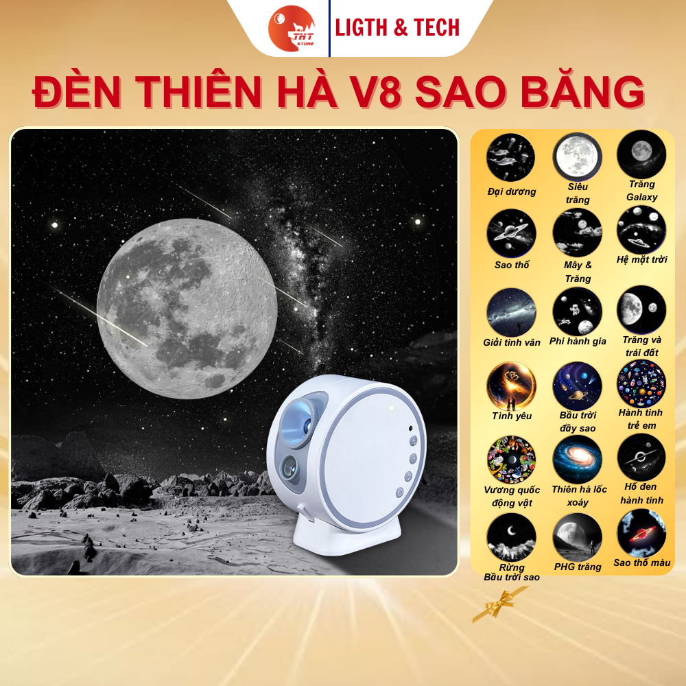 Đèn thiên hà V8 THT LIGTH & TECH SAO BĂNG