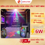 Đèn LED sân khấu hoa văn cầu 7 mắt mini