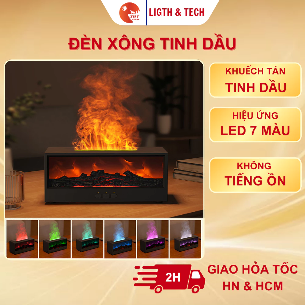 Đèn xông tinh dầu ngọn lửa
