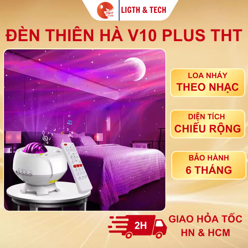 Đèn thiên hà v10 Plus Đèn chiếu sao chiếu trần nhà
